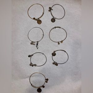 7 (worn) Alex and Ani bracelets!